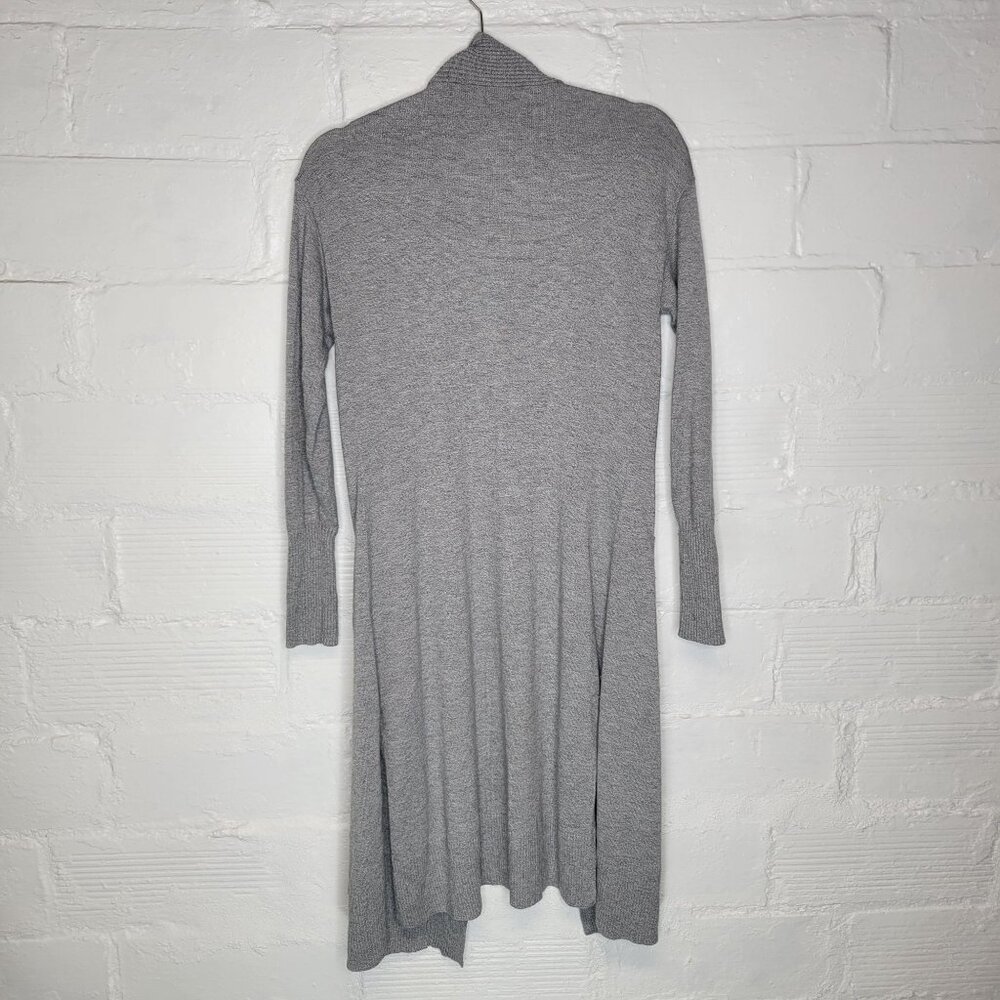WHBM Women's Medium Cardigan Sweater Duster Long Gray Open Front - Picture 2 of 4